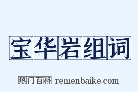 宝华岩组词是什么意思的图片